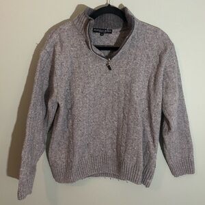 Heather Gray Quarter-Zip Sweater Daniele Blasi